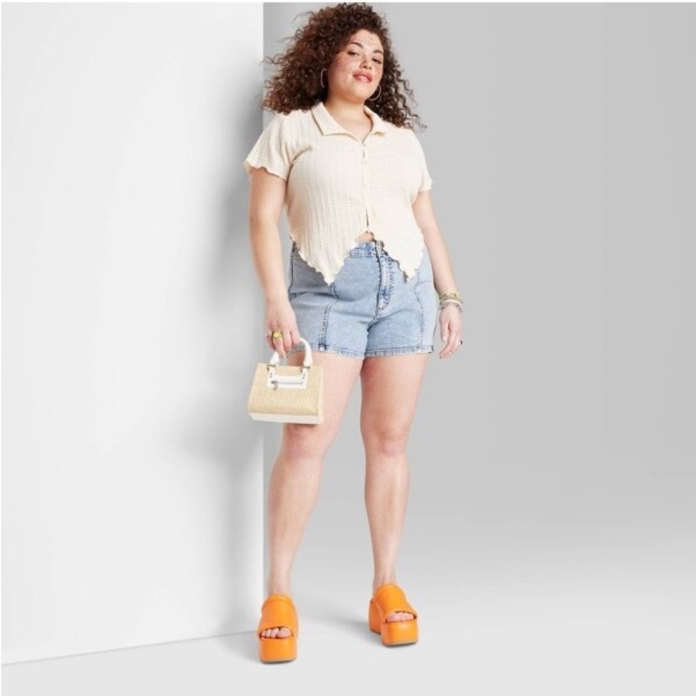 Wild Fable Super High Rise Denim Shorts